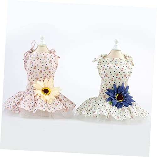 Sosoport Roupas De Margarida De Estimação Vestido De Animal De Estimação Equipamento Vestido De De G