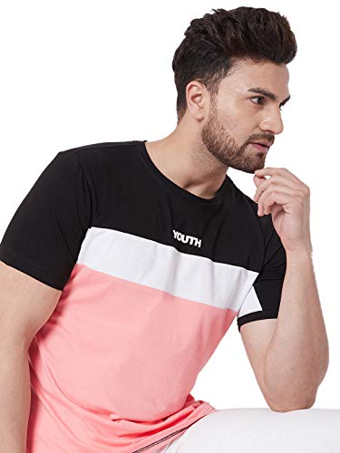 Image of GRITSTONES Printed Half Sleeve Round Neck T-Shirt for Men - GSHSPNT2512 P