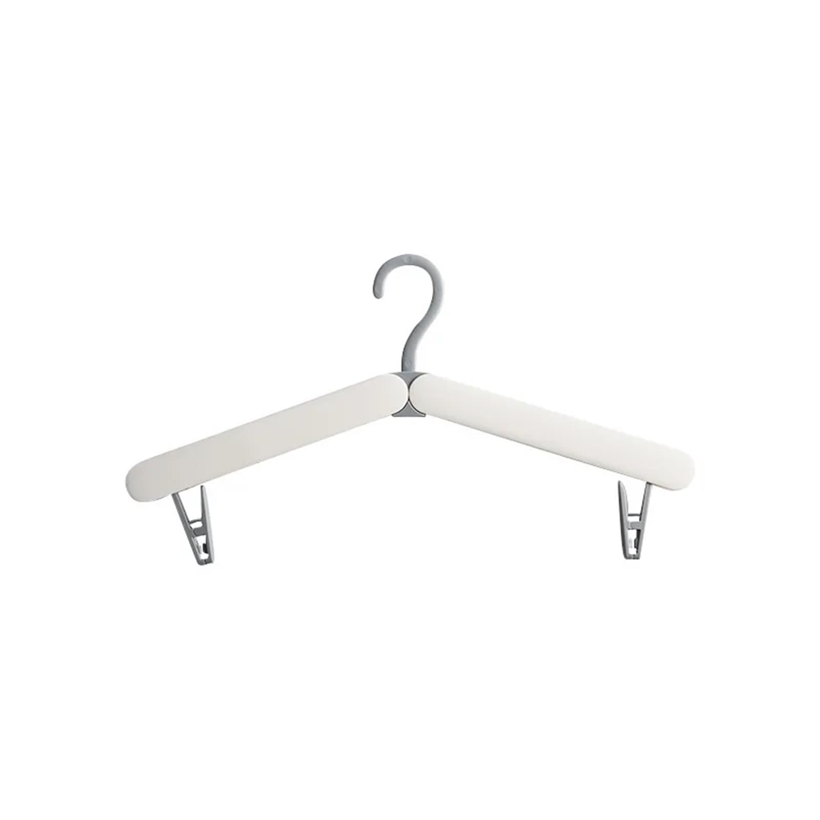 Travel Hangers Portable Solid Color Mini Folding Clothes Rack Telescopic Travel Drying Household Space Saving Hanger(Grey)