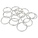 KTOJOY 2 Inch (15 Pack) Loose Leaf Binder Rings, Nickel Plated Steel Binder Rings,Keychain Key Rings, Metal Book Rings,Silver, for School, Home, or Office