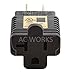 AC WORKS 15 Amp Household Plug to 20 Amp T-Blade Female Adapter