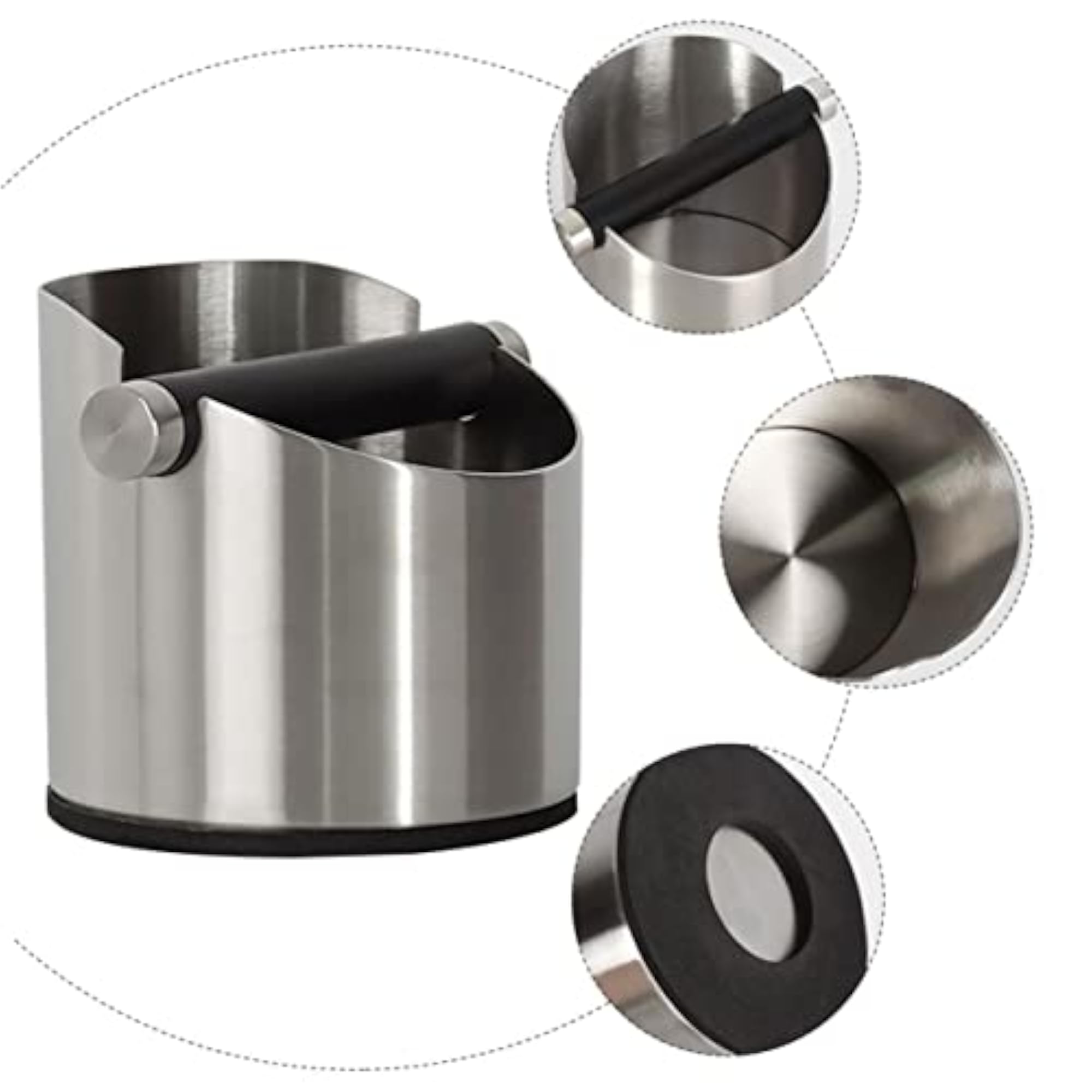 Coffee Knocking Grounds Box, Italian Rubber Cafe