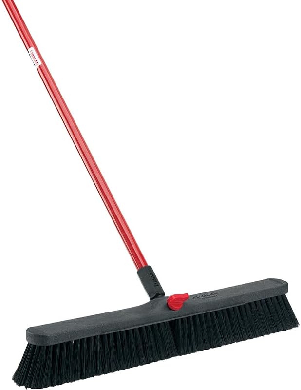 Libman 24 pulg. W. x 64 pulg. L. Escoba de empuje de superficie lisa con mango de acero - 1 cada una