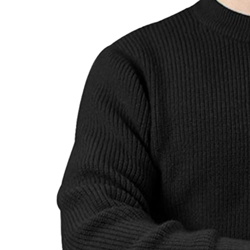 JEShifangjiusu Men's Cotton Crewneck Pullover Long Sleeve Slim Fit Sweater Lightweight Casual Fashion Knitted Sweaters3