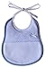 Filet Babero con encarte de Tela Aida, Azul, 1 Unidad (Paquete de 1) Baby-Boys
