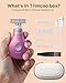 Trimcoo Mini Bikini Trimmer for Women - Intimate Pubic Hair Removal, Electric Body Groomer, Small Portable Wet/Dry Shaver, Magnetic Blade, USB-C Rechargeable with Travel Case, Easy to Clean (Pink)