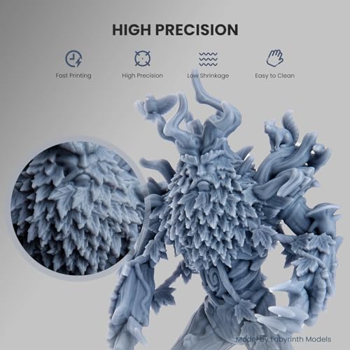 Image of ELEGOO Upgraded Standard 3D Printer Resin 2.0 405nm UV Curing Photopolymer Resin for Mars Saturn Jupiter MSLA DLP LCD 3D Printing, High Precision, Low Odor, White 1000g