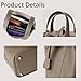 Genuine Leather Lock Design Bucket Bag Vegetable Basket, Fashionable and Versatile Satchel Handbag