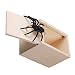 Klinkamz 1 Unids Broma De Madera Araña Asustar Caja Caja Broma Realista...