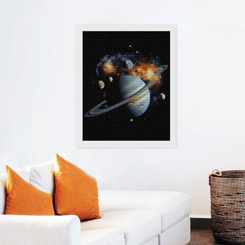 Kit créatif diamant 5D Jupiter idée cadeau déco murale bureau - 7