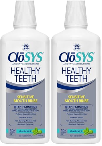 CloSYS Silver Healthy Teeth Anti-Cavity Oral Rinse