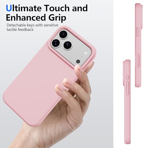 Image of iPhone 17 pro Max /18 pro Max Case Silicone(Rose Pink)