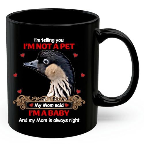 Funny Nene Goose Mom Coffee Mug 11oz Black Ceramic Humor Quote I’m a Baby Pet Parent Birthday Mother’s Day Cup Gifts for Nene Goose Lovers