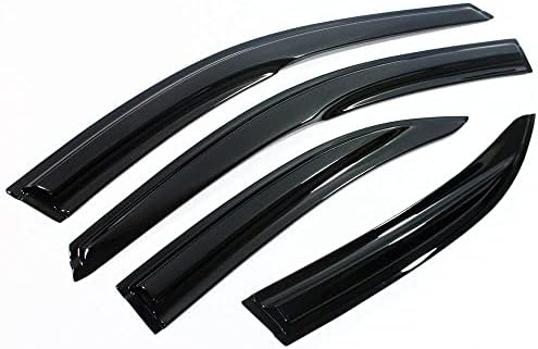 Cuztom Tuning JDM Style Smoked Window Visor Rain/Sun Vent Shade for 2009-2014 Acura TSX