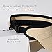 FURTALK Womens Sun Visor Hat Straw Sun Visors for Women Summer Packable Ponytail Beach Hats for Women Travel UPF 80+
