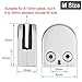 Abrazaderas de Vidrio 8-10mm Cristal Clips Redondos Abrazaderas para Barrandilla de Vidrio...