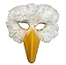 SACASUSA (TM) White Feather Bird Mask with yellow beak