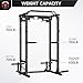 EVOLPOW Power Cage P3B for Home Gym, 1200lbs Multi-Functional Power Rack with J-Hooks, Dip Handles, Landmine Attachment for Home Gym