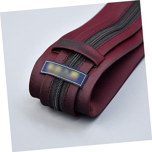Gravata De Formatura Com Zíper Gravata Masculina Com Zíper Gravata Vermelha Vinho Gravata Pré-Amarra