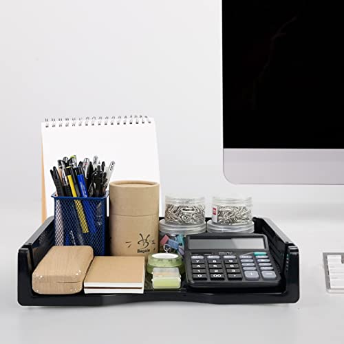 Bac à courrier empilable noir à 6 niveaux pour optimiser le tri de documents