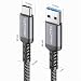 deleyCON USB-A auf USB-C Kabel Set 0,5m+1m+2m 5Gbps, 3 Stück