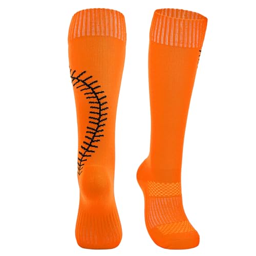 American Trends Softball Socks with Stitches - for Women or Youth Girls - Knee High Athletic Baseball Softball Football Socks2