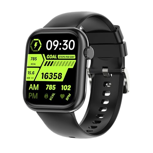 QVEQ Smart Watch for Men Women Black