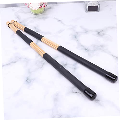 Baquetas Holibanna, 3 pares, duraderas, para batería y percusión, fáciles de transportar y guardar, ideal para amantes de los instrumentos de percusión miniatura 2