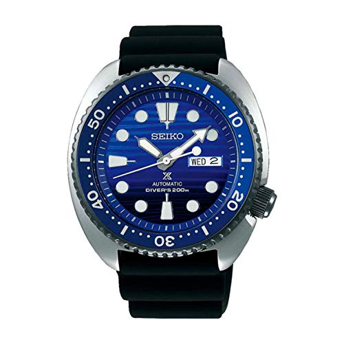 Preisvergleich Produktbild Seiko Herren-Armbanduhr 45mm Armband Silikon Schwarz Automatik Analog SRPC91K1