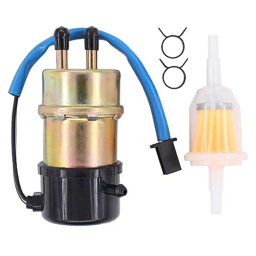 Elektrisch Benzinpumpe Kraftstoffpumpe 6mm Selbstansaugend Benzinfilter Schlauchschellen Motorrad Kraftstoff Pumpen elektrische Benzin Pumpe für Yamaha FJ 1200 1988-1997 XV 535 Virago 535 1987-2003