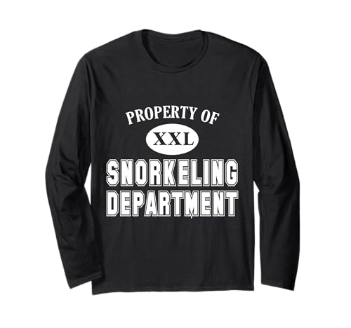 Property of Snorkeling Department Fun Collegiate-Style Long Sleeve T-Shirt