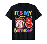 It's My 8th Birthday Circus Carnival Bday Kids Boy