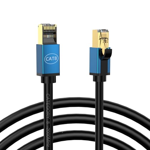 MLWSKERTY Cable Ethernet CAT8 de velocidad rápida CAT8 10Gigabit para uso doméstico y de oficina con transferencia de datos de 10 Gbps