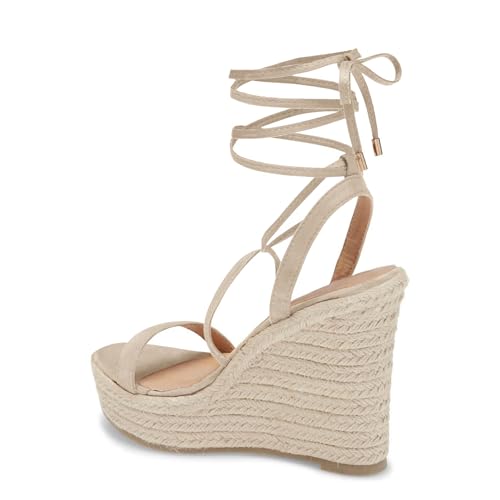 Women's Espadrille Wedges Lace Up Platform Ankle Cross Strap Slingback Summer Dress Sandals3