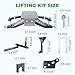 10L0L Golf Cart Lift Kit Compatible with Club Car DS (2003.5-up), Heavy Duty Double A-Arm Lifts 6in, Aluminum Alloy Material Strong & Wear-Resistant