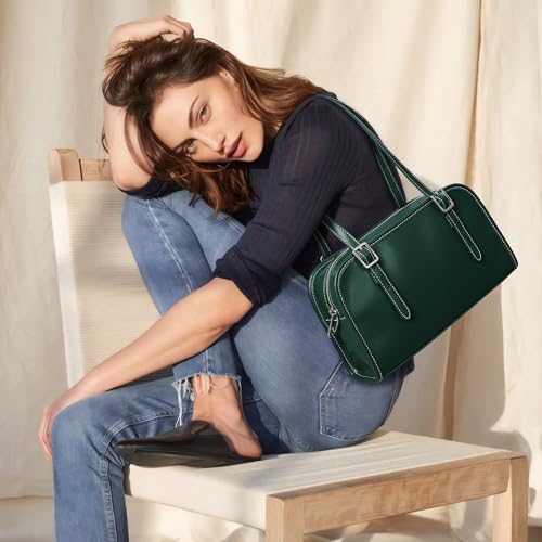 KALIDI Women’s Swing Zip Leather Shoulder Bag2