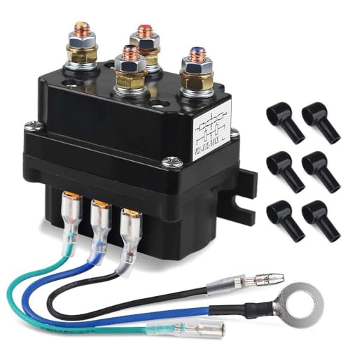 Relais de treuil électrique 12V en laiton robuste pour automobile