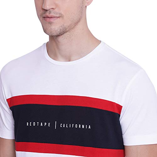 Image of Red Tape Men's Color Block Classic Fit T-Shirt