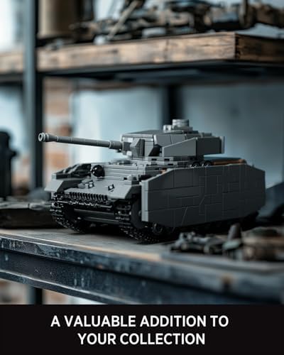 Nifeliz Panzer IV G 탱크 빌딩 세트, 밀리터리 시리즈, NF10312 — 사진 5
