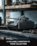 Nifeliz zestaw klocków budowlanych Panzer IV, zestaw modelarski z klocków pancernych dla dorosłych, prezent dla miłośników wojska (1006 części, NF10312)