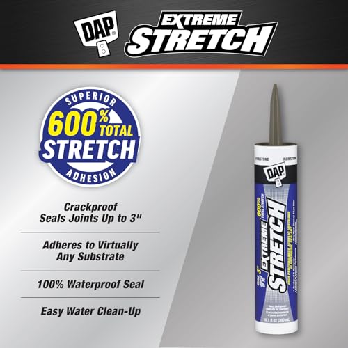 Image of DAP Extreme Stretch Acrylic Urethane Premium Elastomeric Sealant, Iron Stone, 10.1 Oz (7079818712)