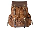 olpr. Canvas and leather backpack (Brown)