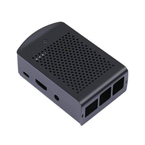 Raspberry Pi 3 Aluminum Case Metal Chassis Shell Box With Onboard Cooling Fan (Black) (For Raspberry Pi 3) #TOP7