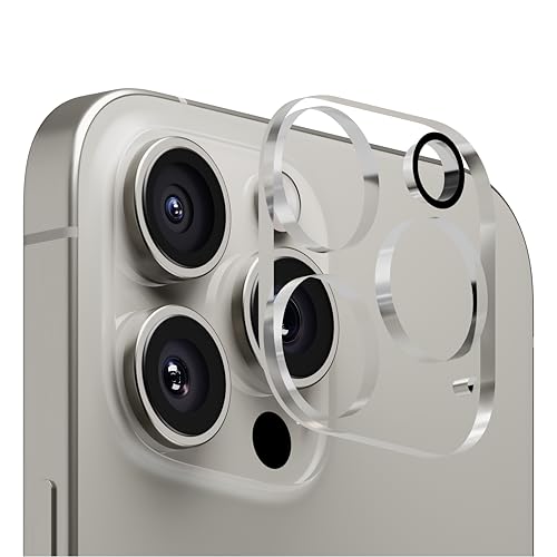 Image of CASEGEAR Clear Camera Lens Protector Compatible With iPhone 15 Pro /15 Pro Max | HD Clarity | Scratch Resistant | Complete Coverage | Easy Installation