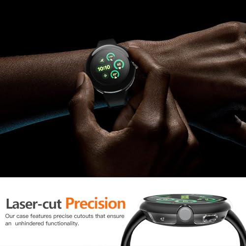 Image of Misxi 2-Pack Hard PC Case Compatible with Google Pixel Watch 3 (2024) 45mm, Easy Installation Lightweight Ultra-thin Protective Cover for Pixel Watch 3, Transparent
