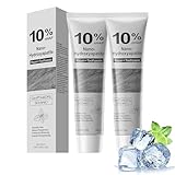 2Pcs 10% Hydroxyapatite Toothpaste,Nano-Hydroxyapatite Toothpaste for Advanced Enamel Protection,Fluoride Free Toothpaste Whitening Teeth,Fresh Breath, Daily Use for Oral Health 4.23 oz