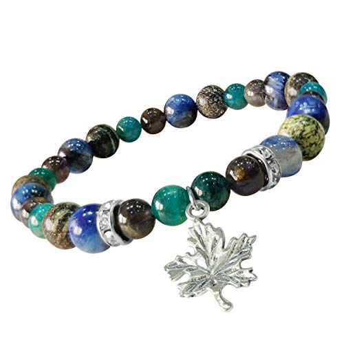 Image of Shubhanjali Crystal Elastic 8mm Stretch Customized Bracelet for Men and Women-(Standard,Multicolor)