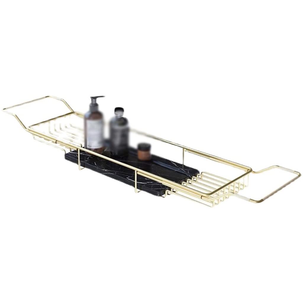 MYUYEE Retractable Shelf Stainless Steel Bathtub Storage Rack Bathroom Bathtub Tray Kitchen Bathroom Organizer