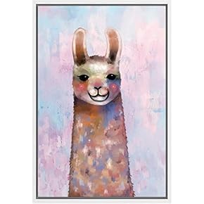 SIGNWIN Framed Canvas Wall Art Cute Nursery Baby...