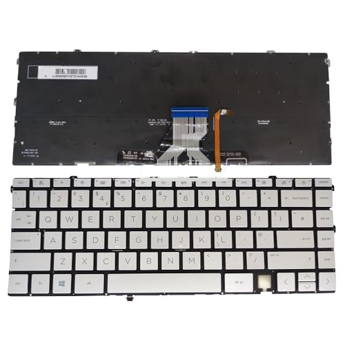 Clavier rétroéclairé pour HP Envy X360 13-AY 13-BA version UK argent